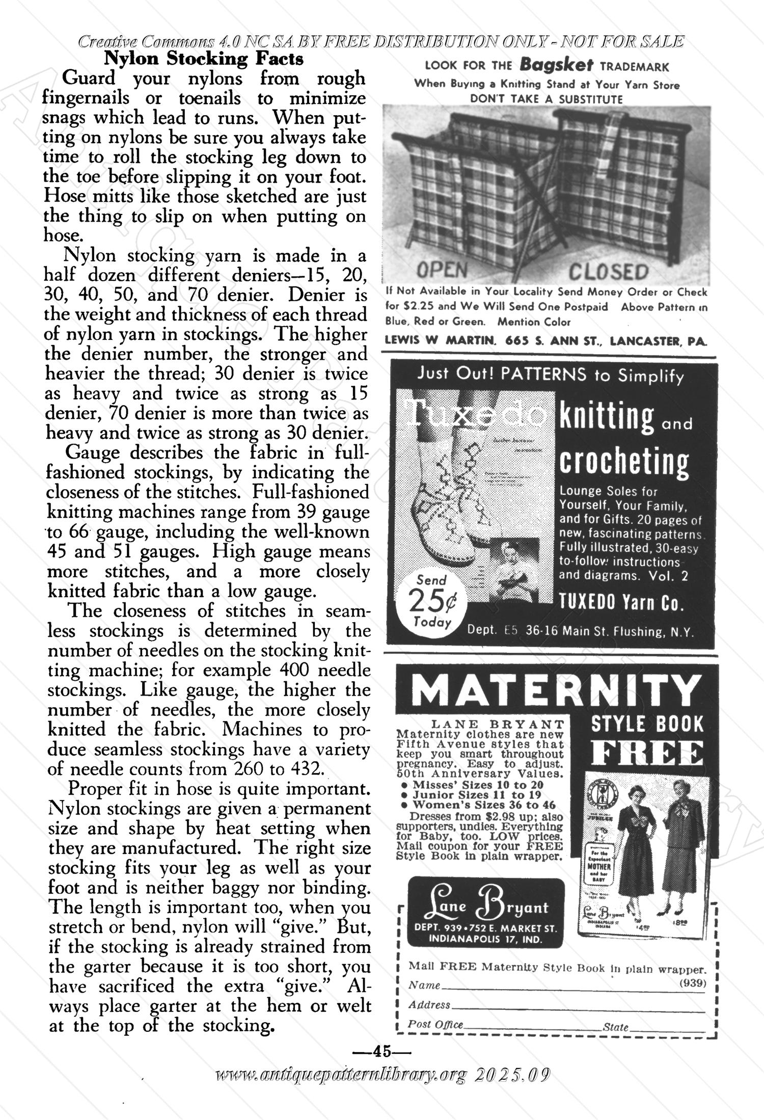I-WB161 The Workbasket Volume 16 October 1950 Number 1
