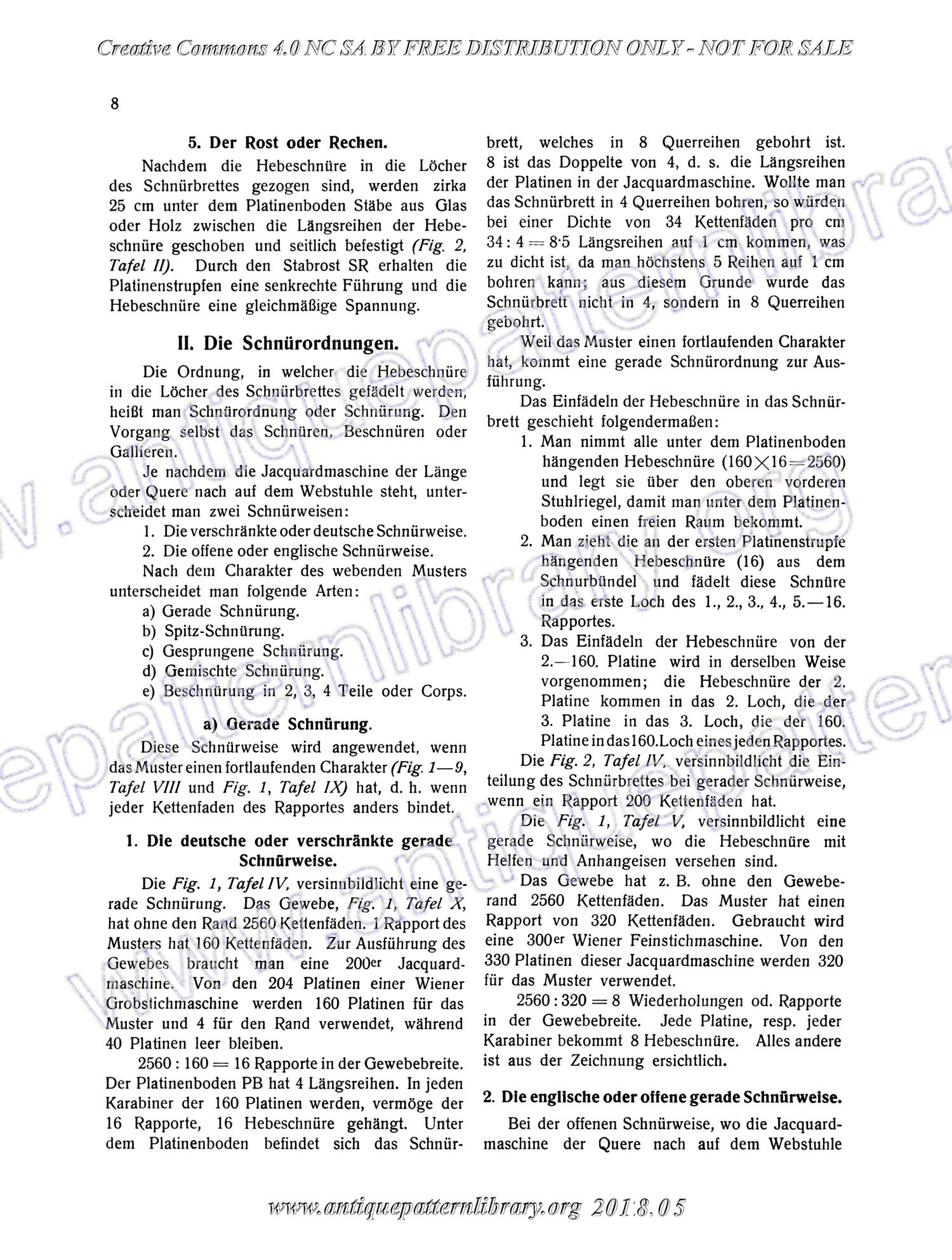 I-WM001 Technologie, Bindungslehre, Dekomposition und Kalkulation der Jacquard-Weberei