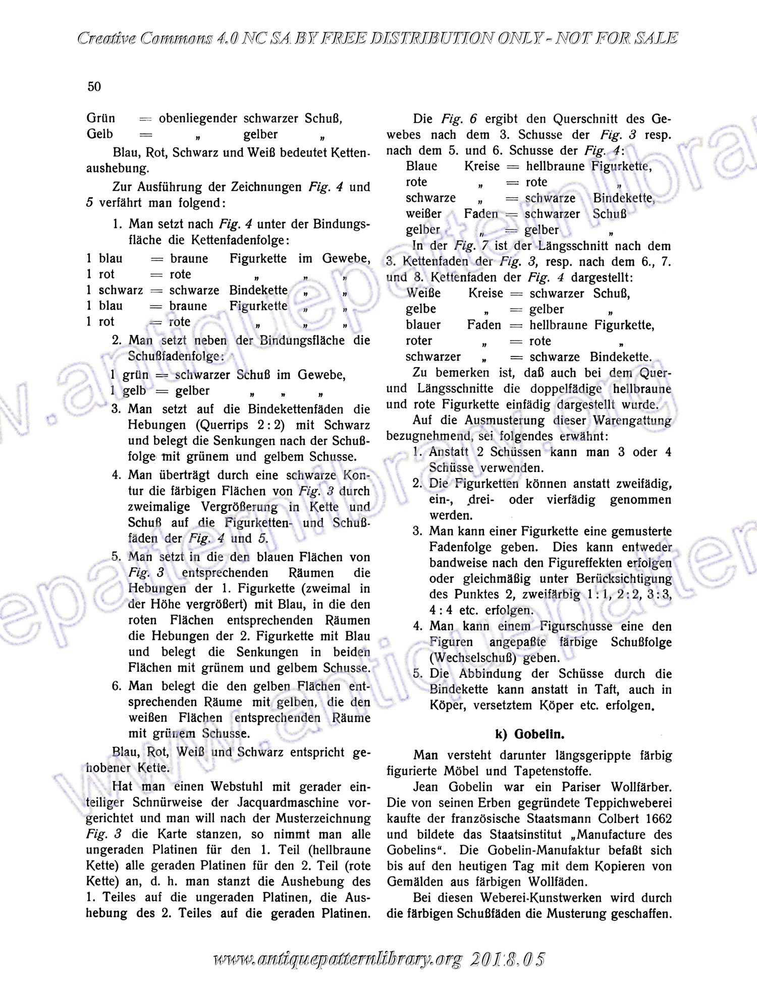 I-WM001 Technologie, Bindungslehre, Dekomposition und Kalkulation der Jacquard-Weberei