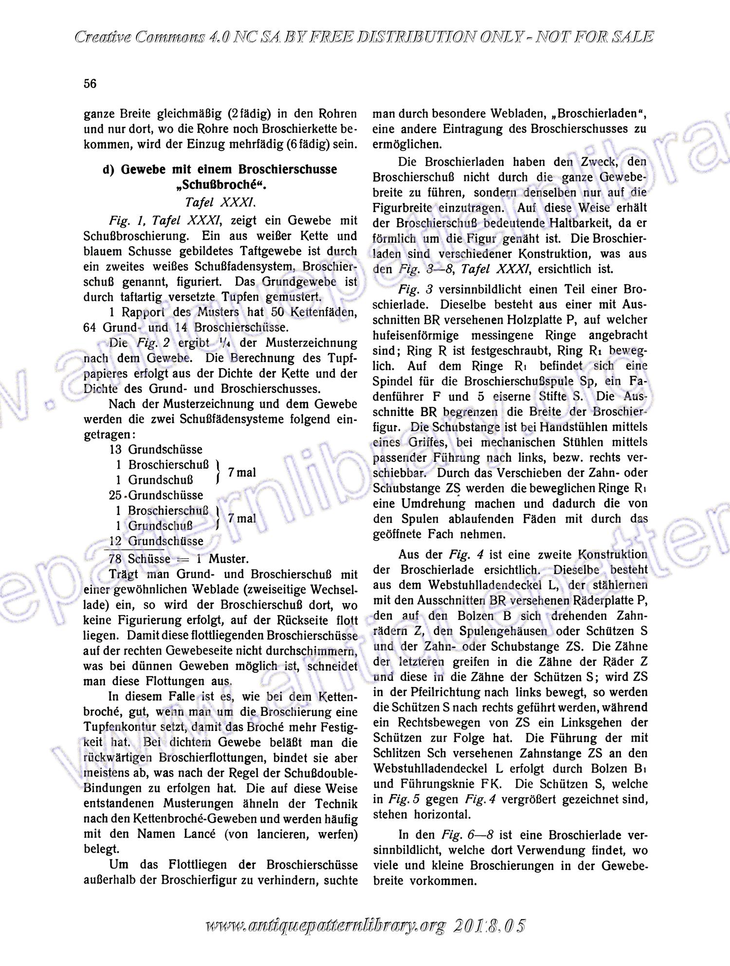 I-WM001 Technologie, Bindungslehre, Dekomposition und Kalkulation der Jacquard-Weberei