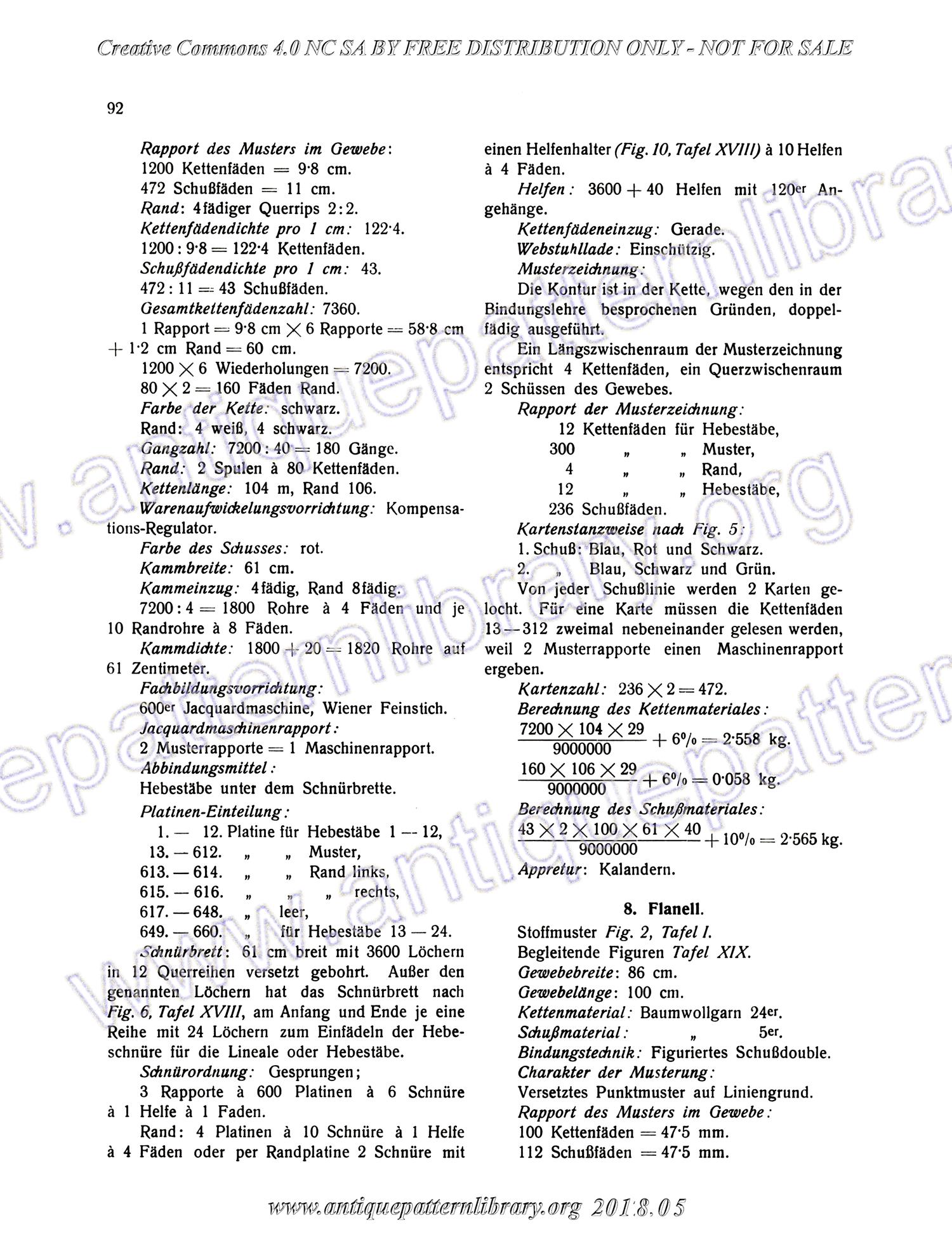 I-WM001 Technologie, Bindungslehre, Dekomposition und Kalkulation der Jacquard-Weberei