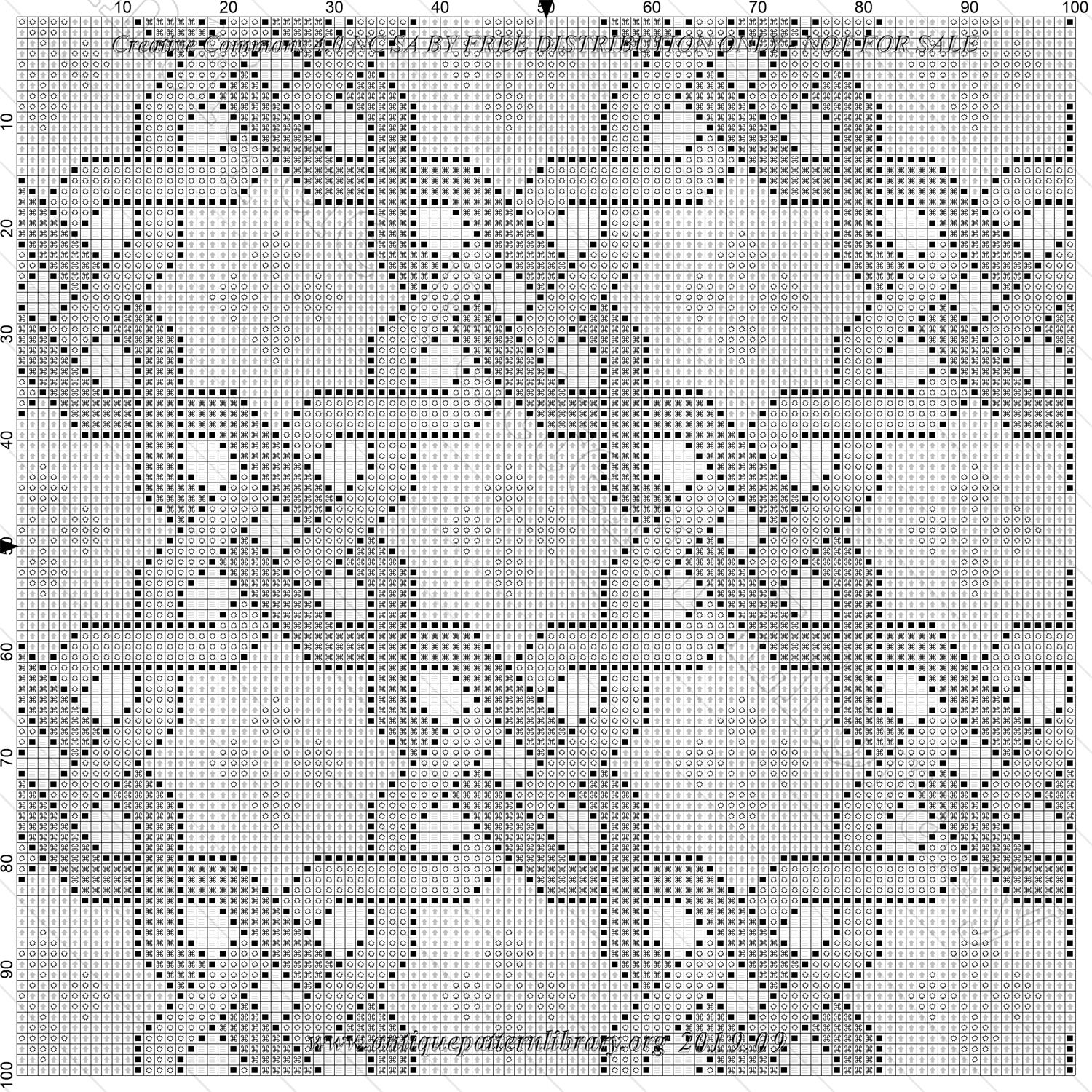 J-JX001 19thC Crossing Chain  Pattern