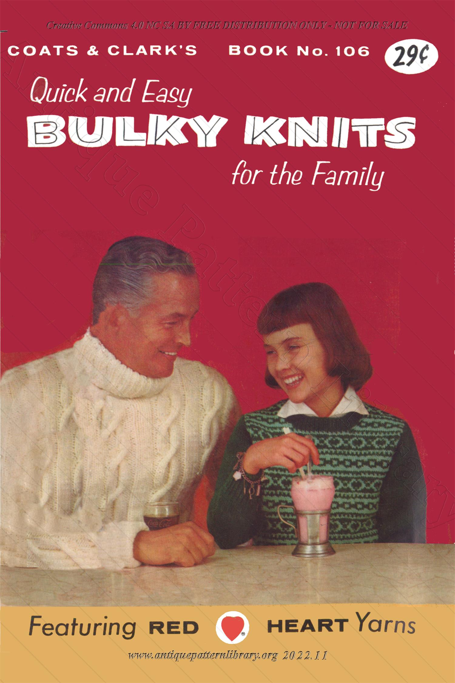 J-PA274 Quick and Easy Bulky Knits for the Family