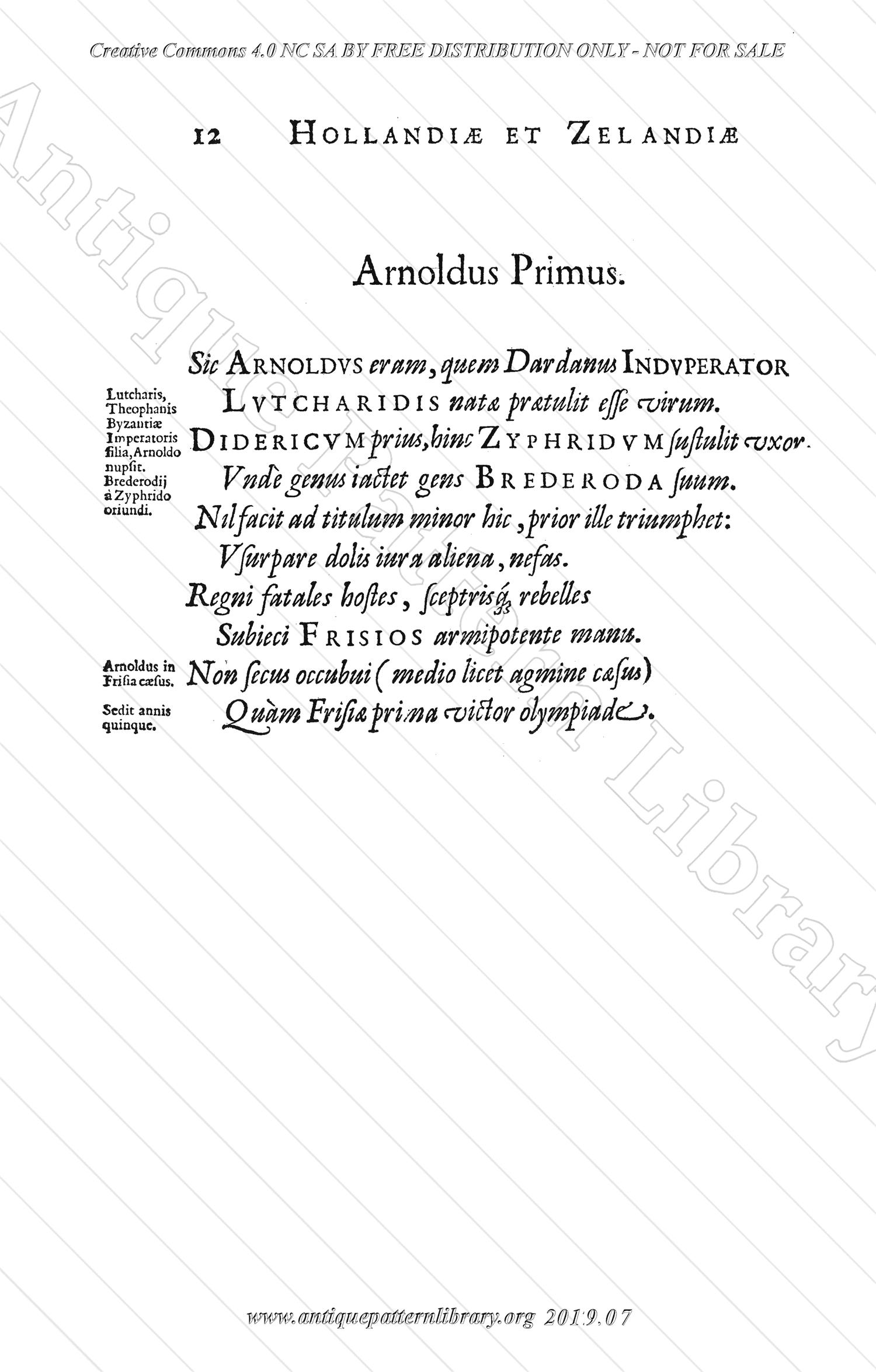 J-PG002 Principes Hollandaie et Zalancaie, Domini Frisiae.