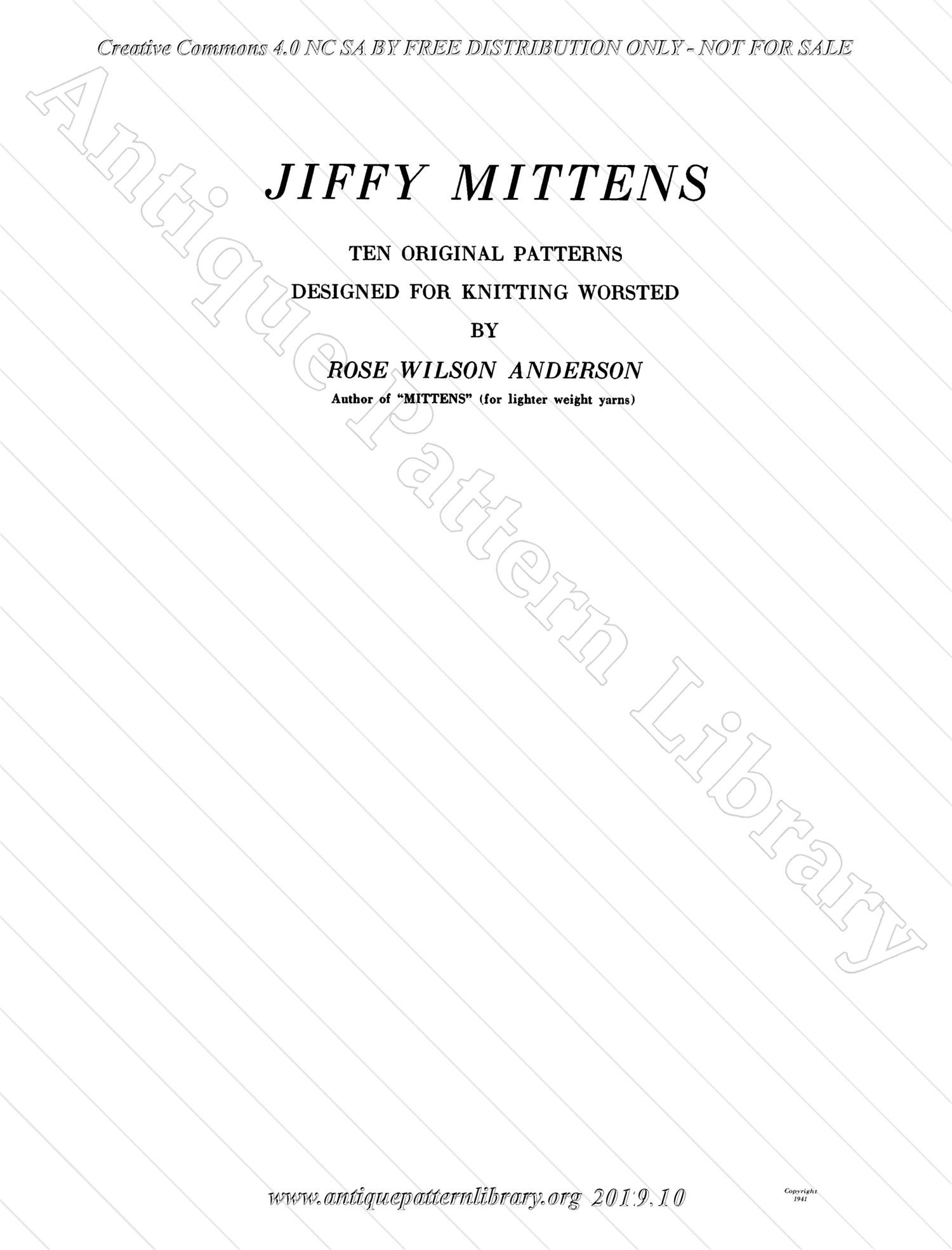 J-SB005 Jiffy Mittens