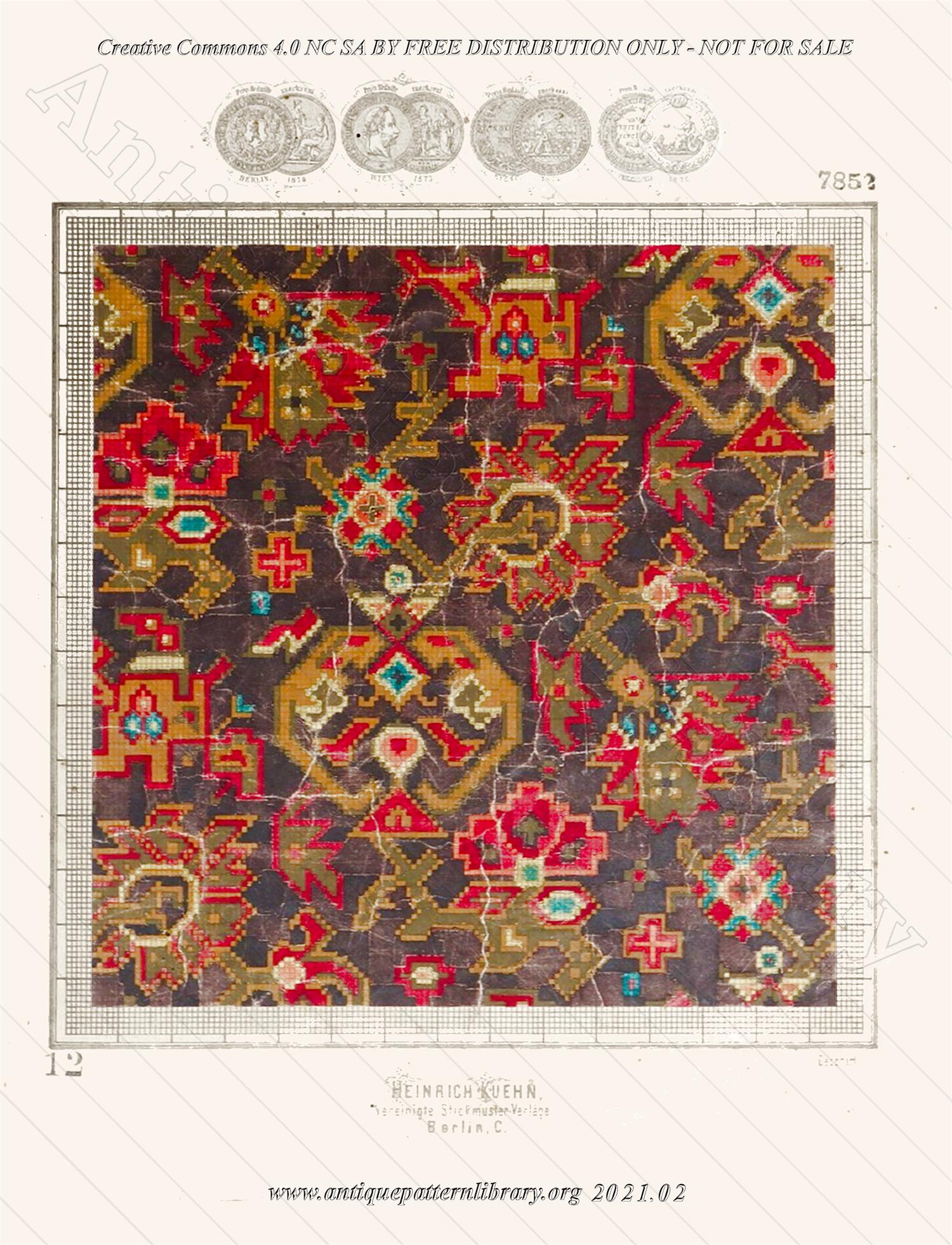 J-TL005 Repeating Oriental Tapestry Pattern