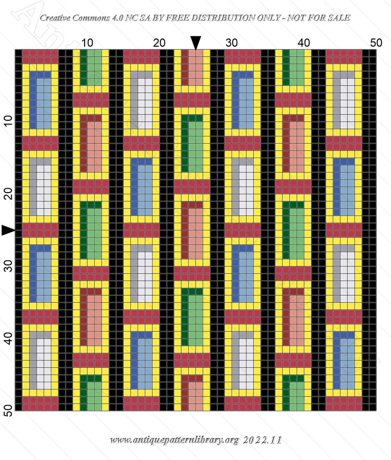 K-KB005 Vertical bricks repeating pattern
