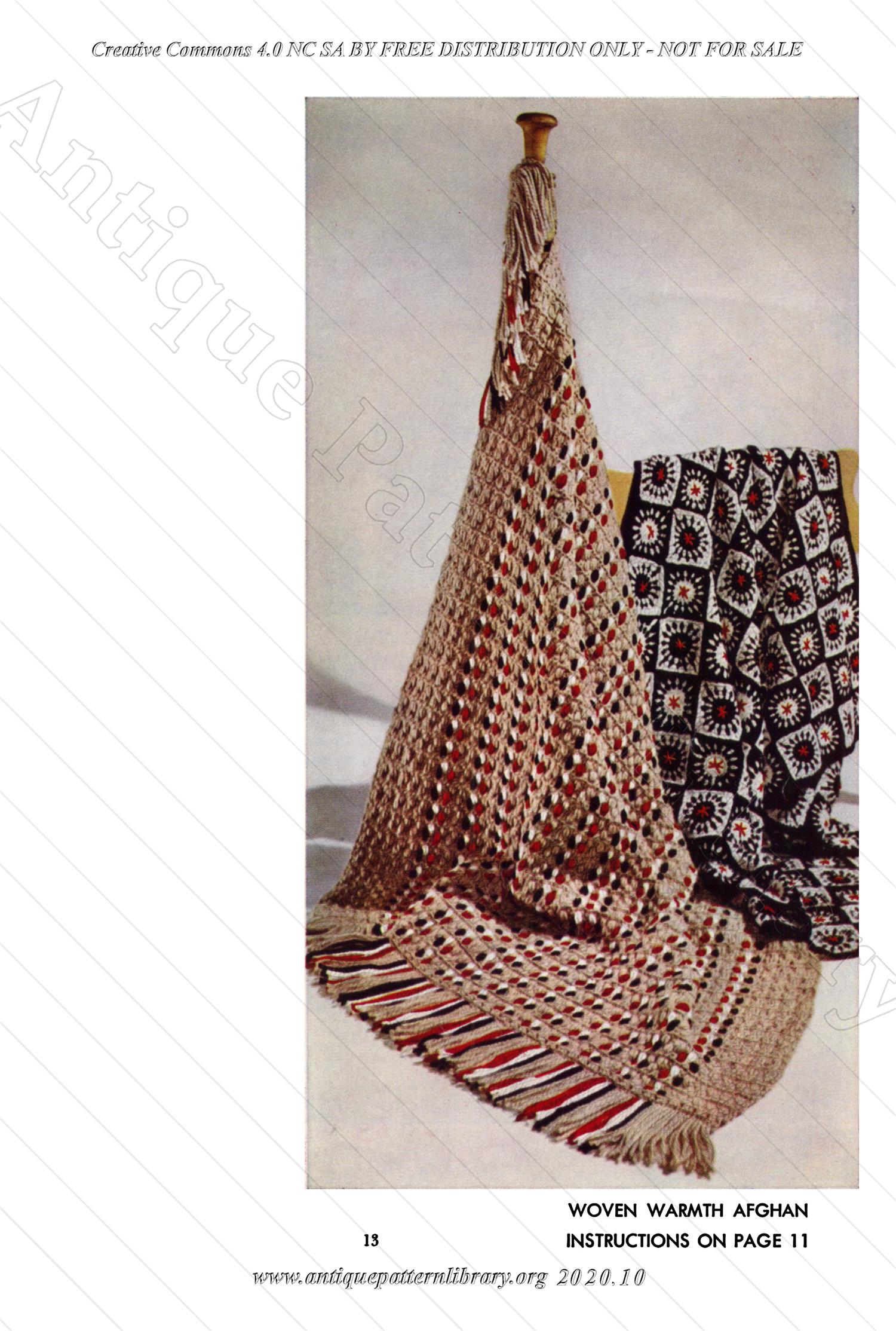 K-SB003 Afghans, Crocheted & Knitted