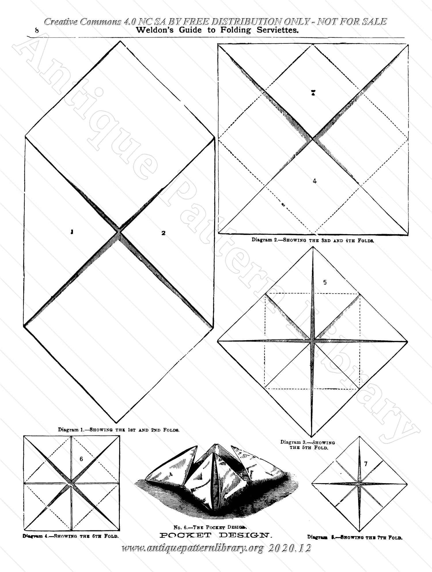 K-WK014 Weldon's Guide to Folding Serviettes