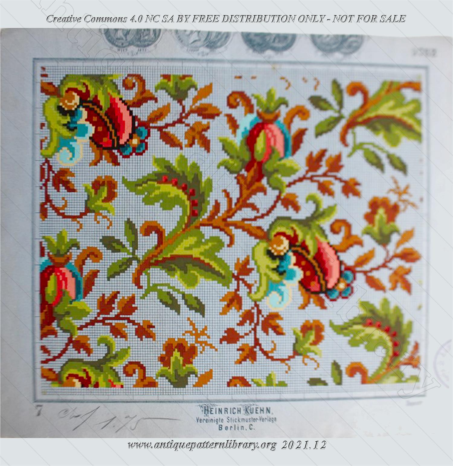 L-PC001 9752 Repeating floral pattern