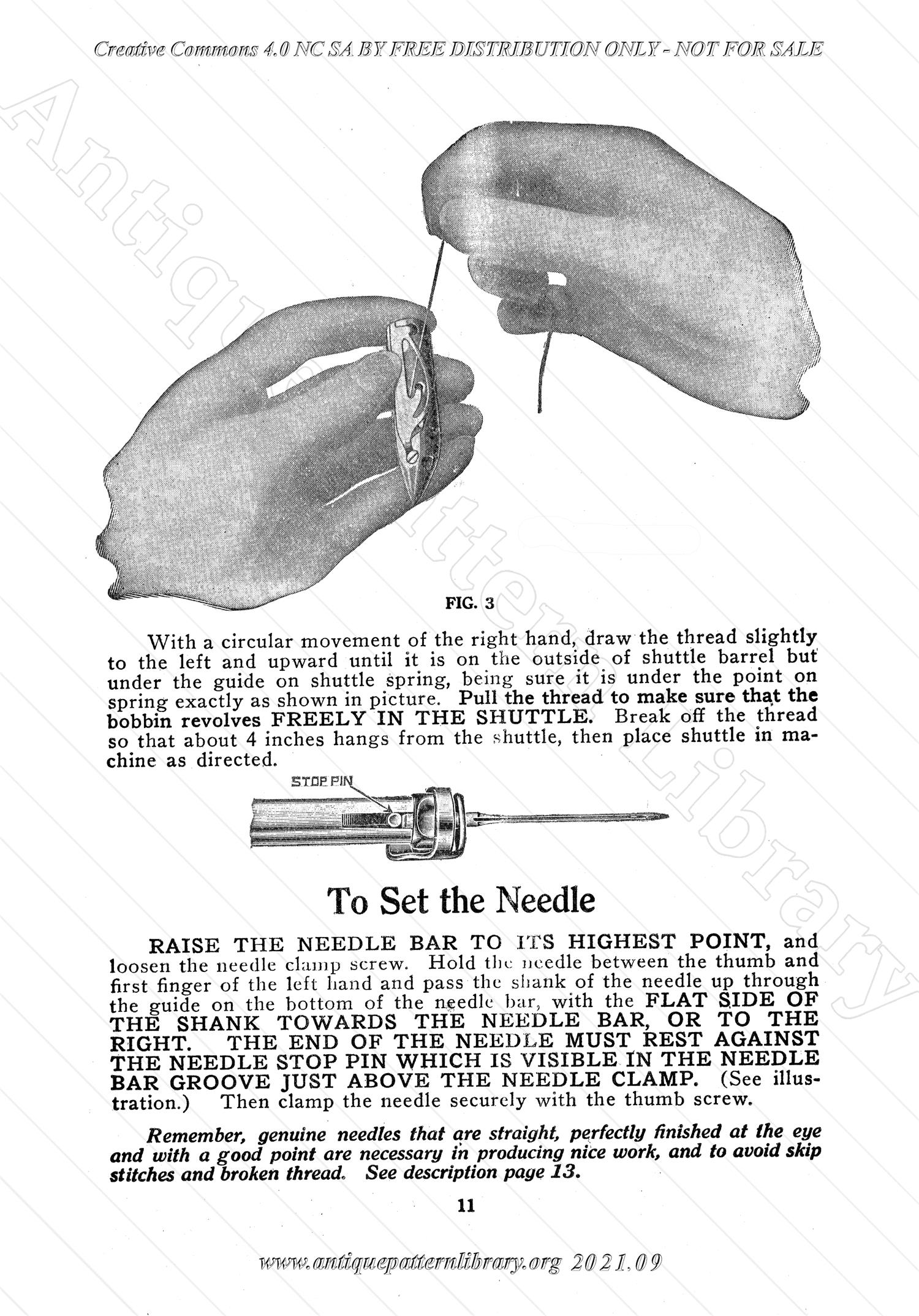 L-VS001 Bruce Sewing Machine Manual