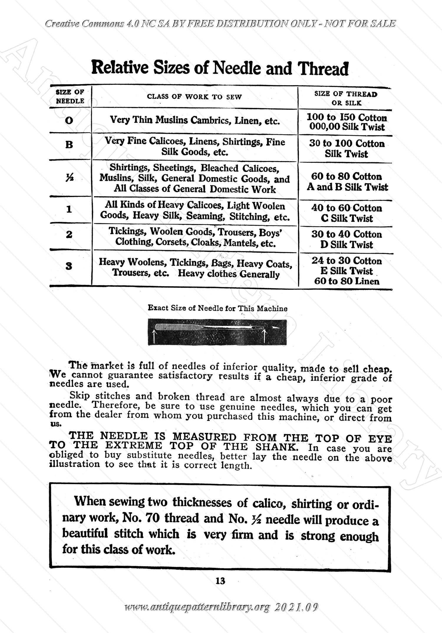 L-VS001 Bruce Sewing Machine Manual