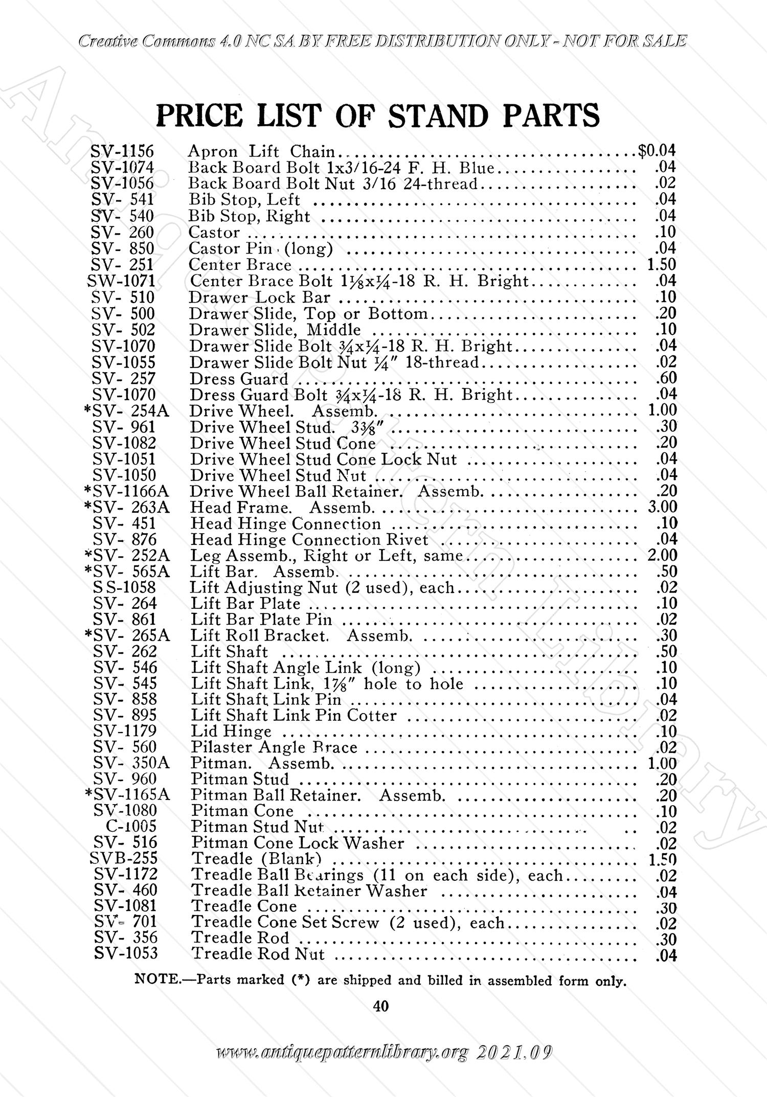 L-VS001 Bruce Sewing Machine Manual