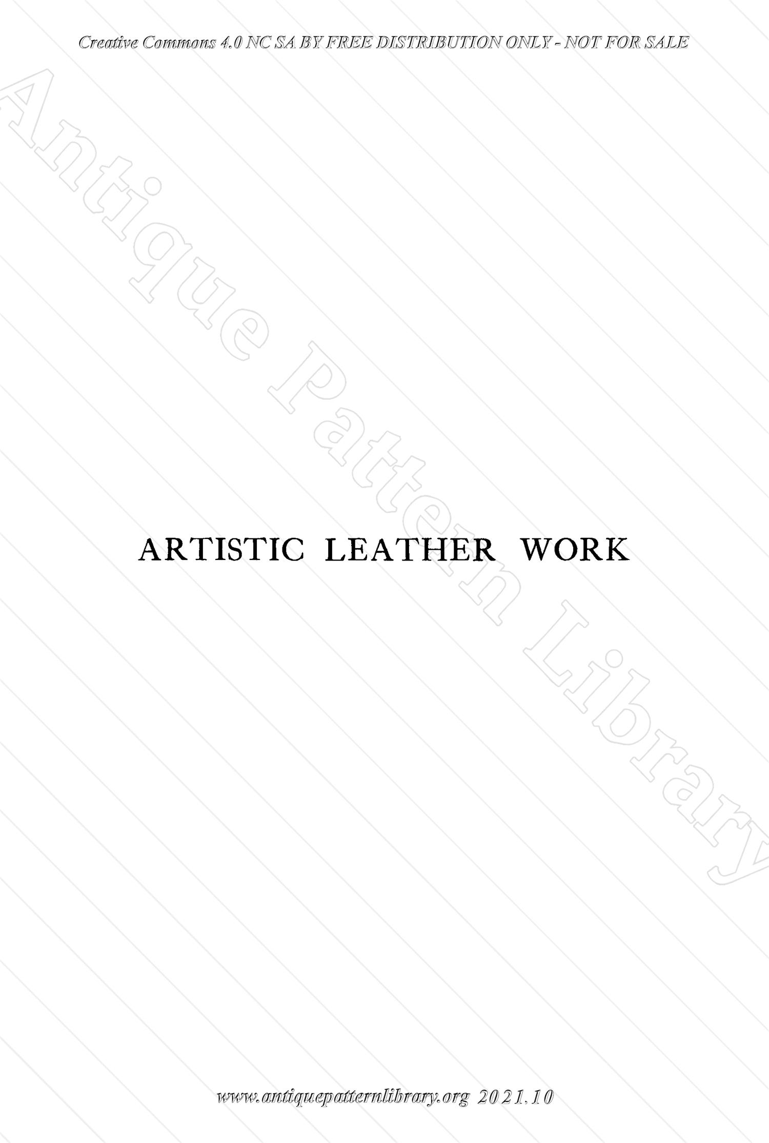 L-WS002 Artistic Leather Work