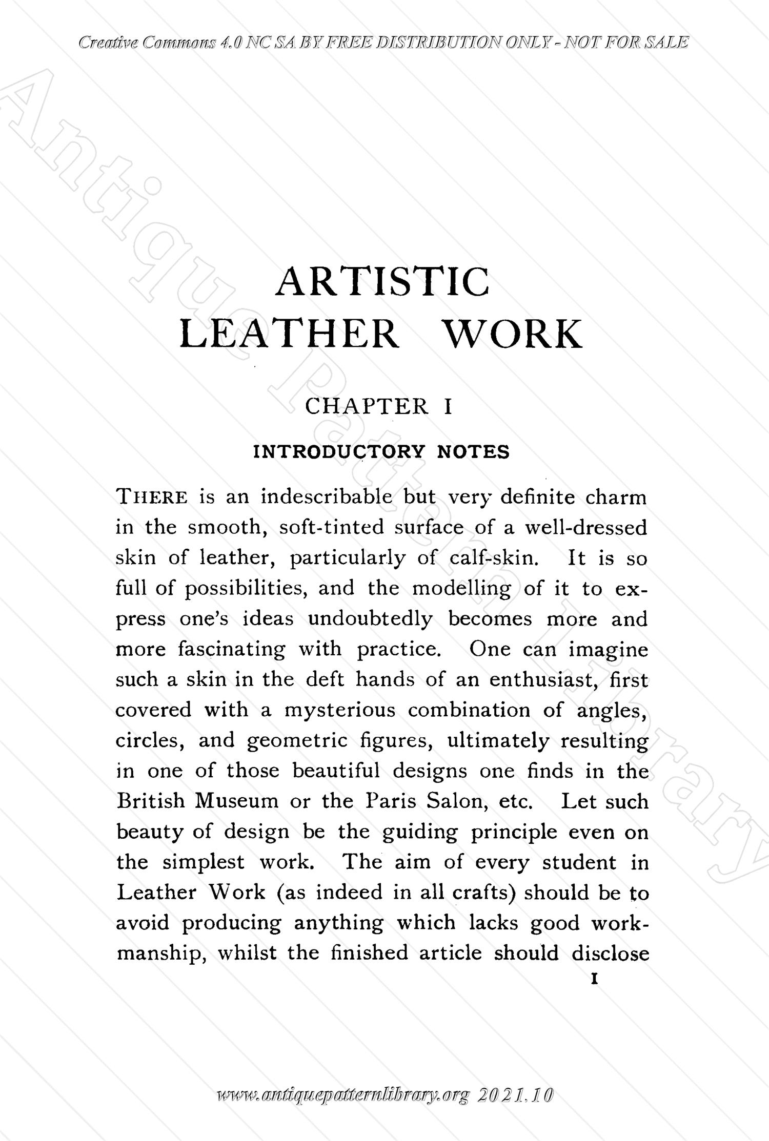 L-WS002 Artistic Leather Work