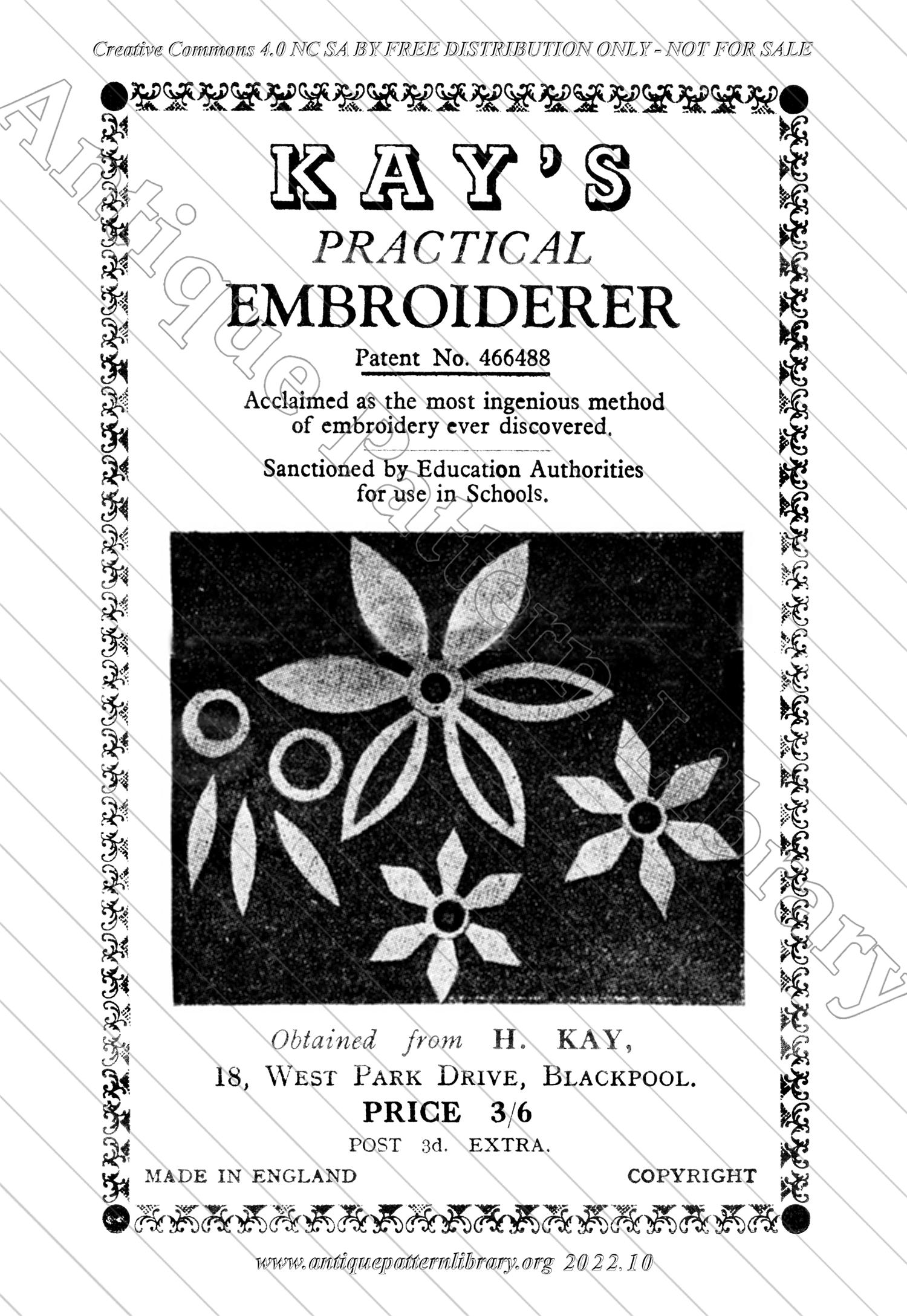 M-HW001 Kay's Practical Embroiderer