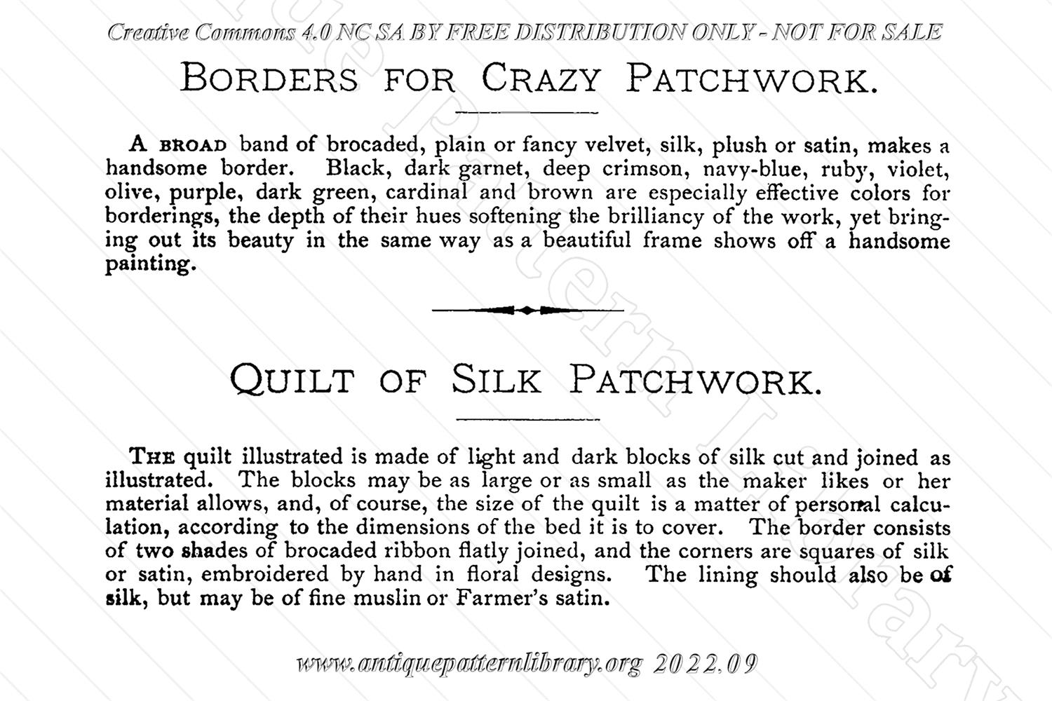 M-SB004 Instructions for Patchwork