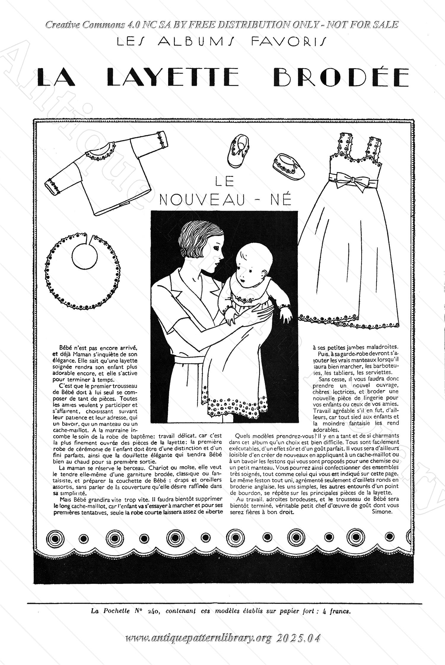 P-NK002 La Layette Brodee
