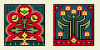 F-IS075 Two small square designs F-IS075 Two small square designs