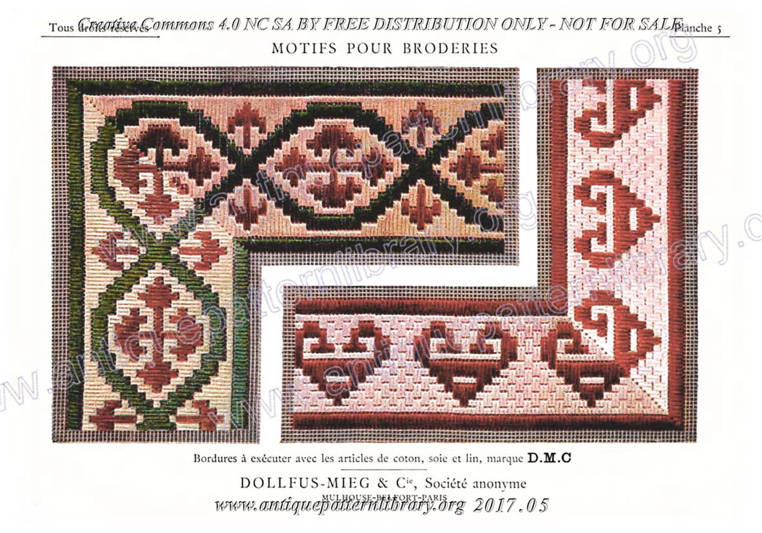 6-DA015 D.M.C. Motifs pour Broderies