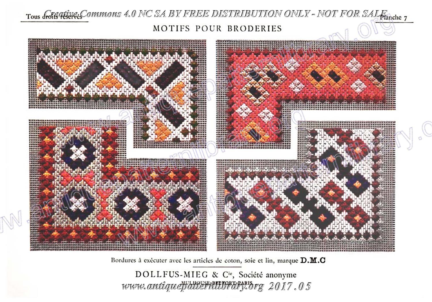 6-DA015 D.M.C. Motifs pour Broderies