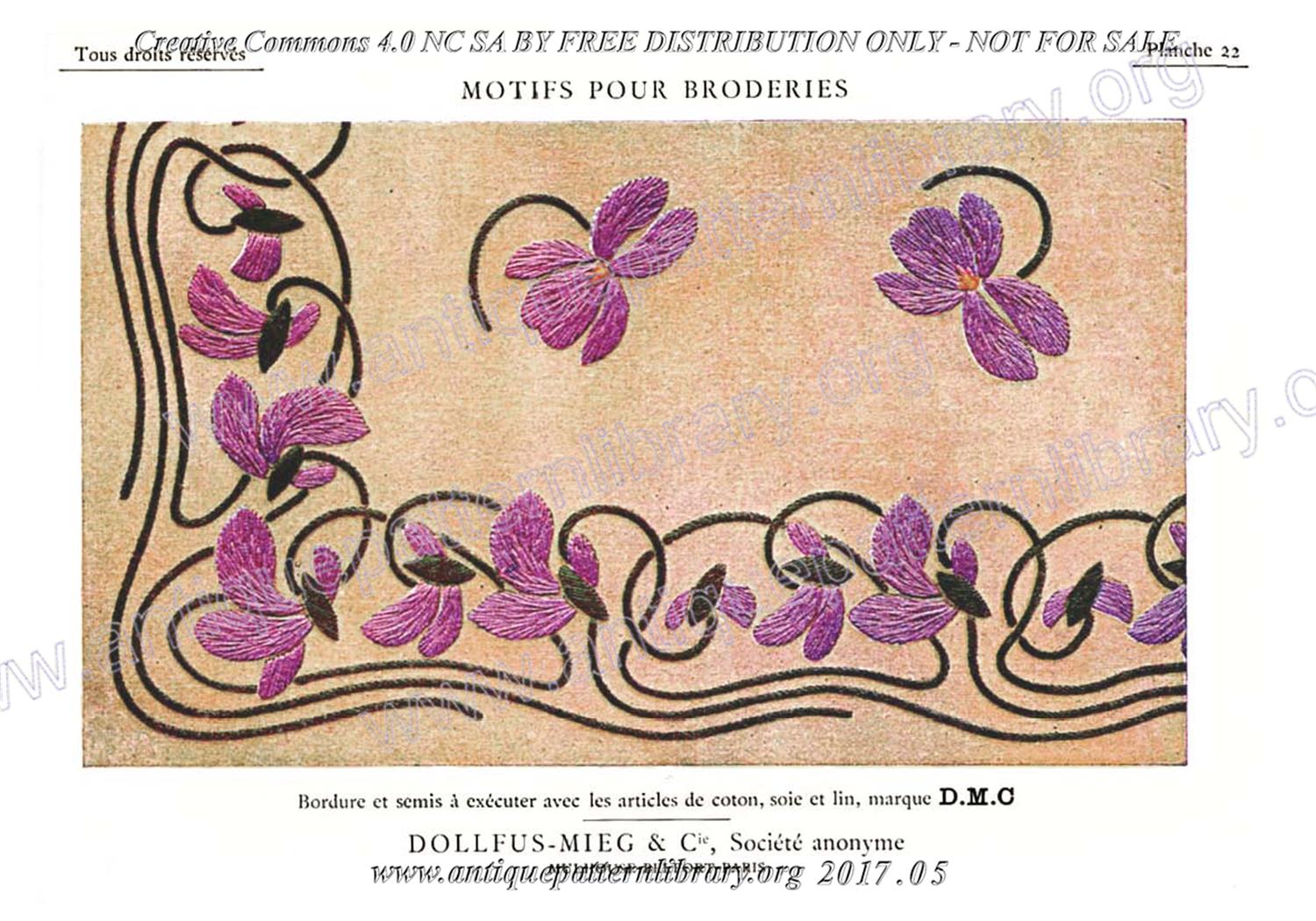 6-DA015 D.M.C. Motifs pour Broderies