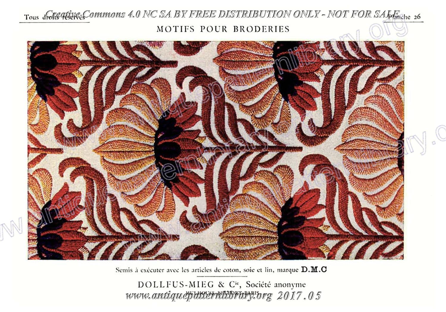 6-DA015 D.M.C. Motifs pour Broderies