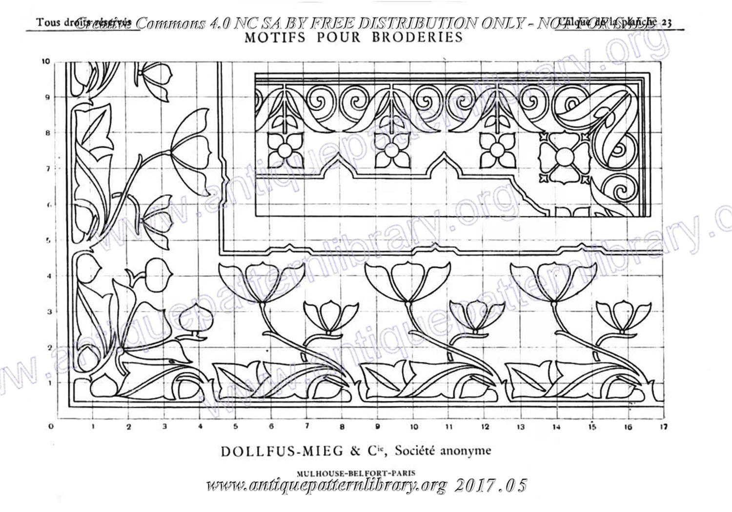 6-DA015 D.M.C. Motifs pour Broderies