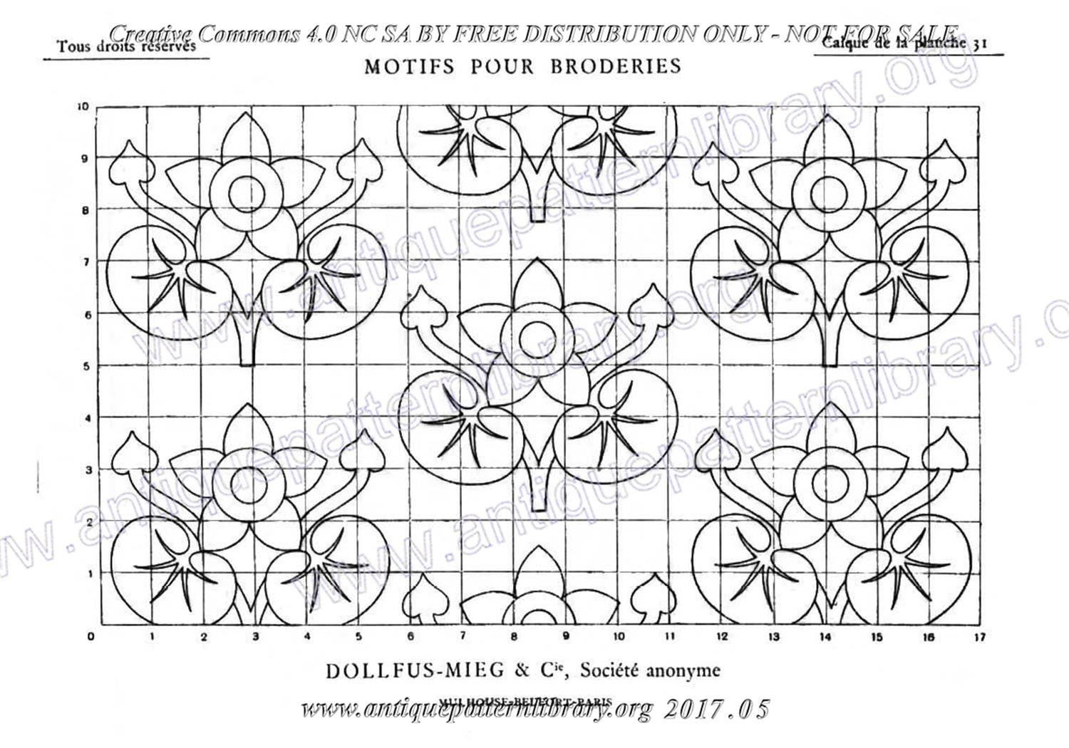 6-DA015 D.M.C. Motifs pour Broderies