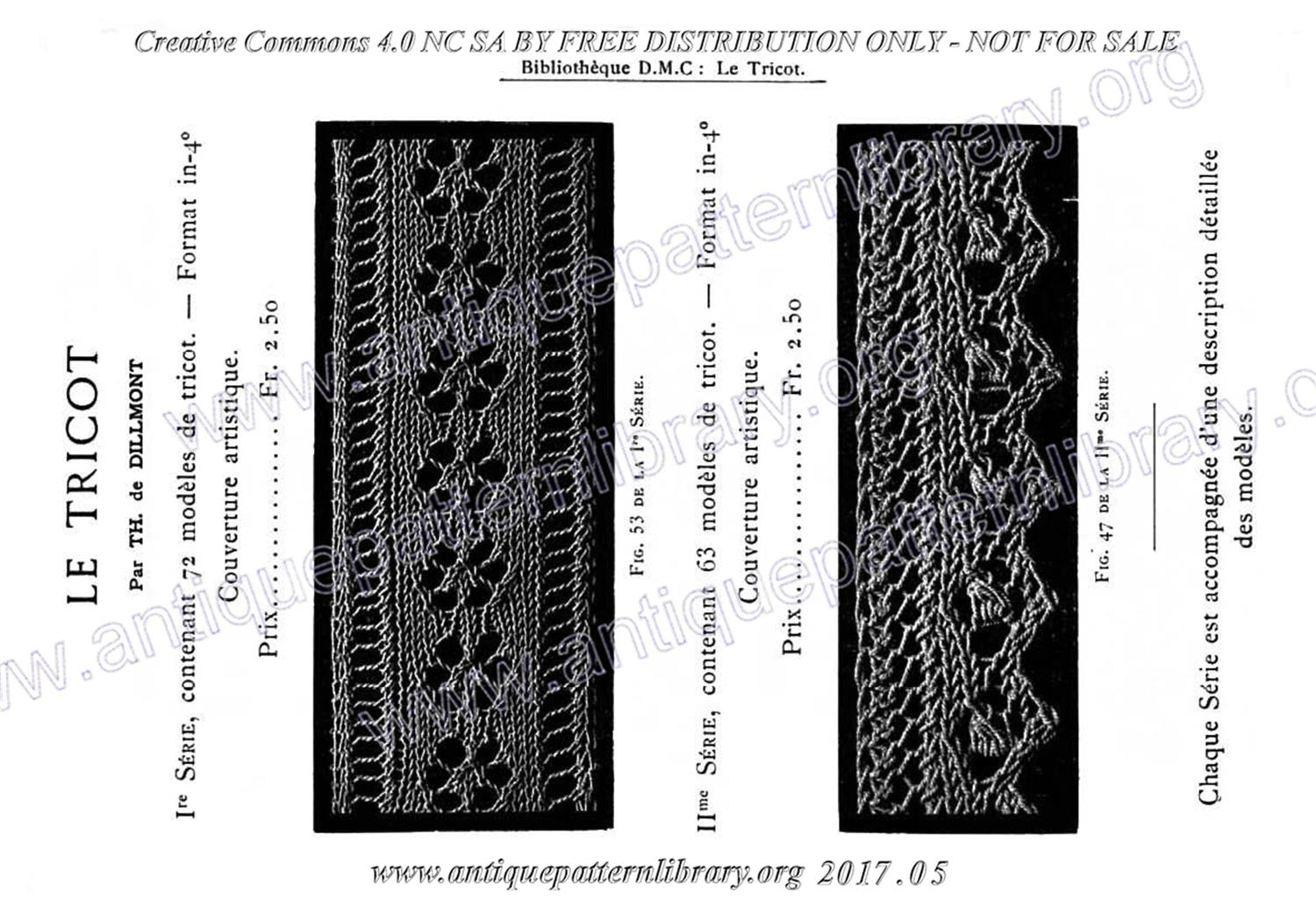 6-DA015 D.M.C. Motifs pour Broderies