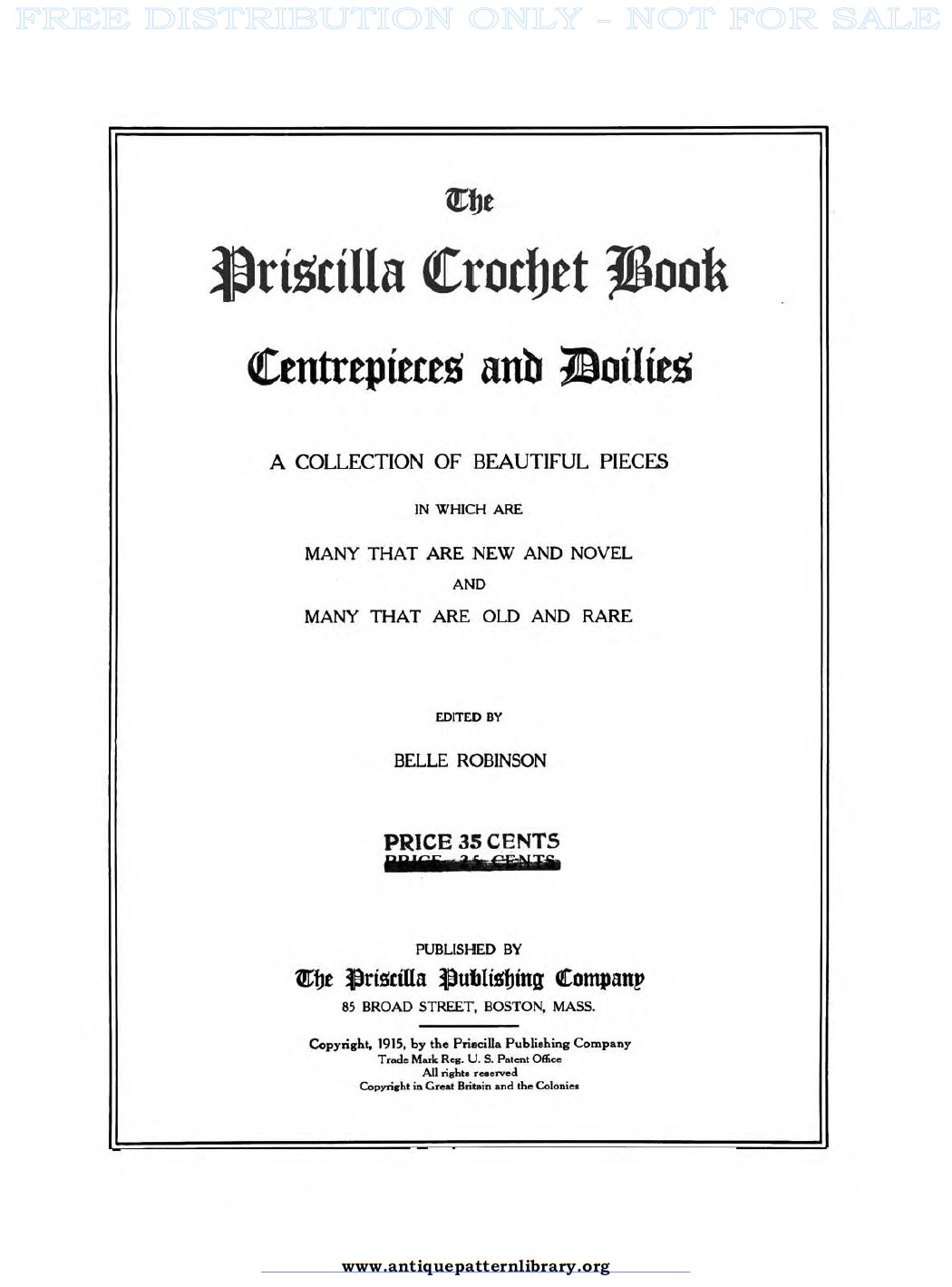 6-JA003 Priscilla Crochet Book