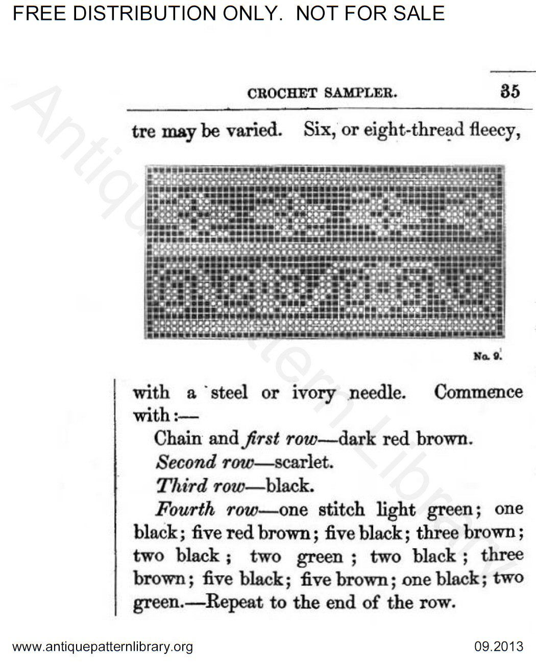 6-JA007 My Crochet Sampler.