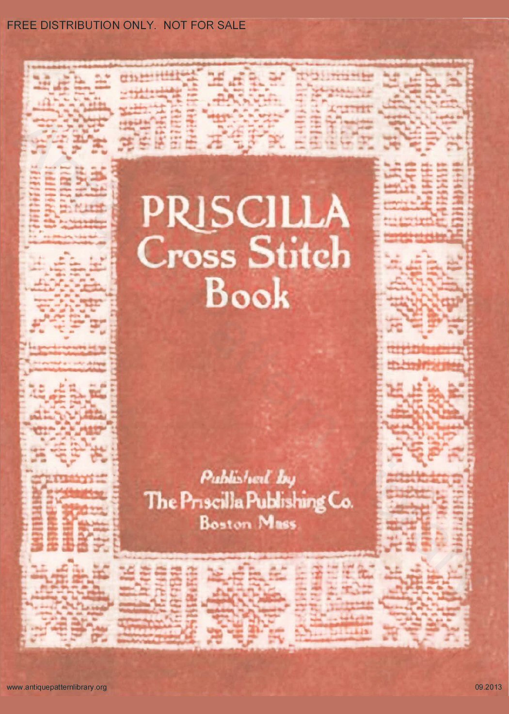 6-JA013 Priscilla Cross Stitch Book