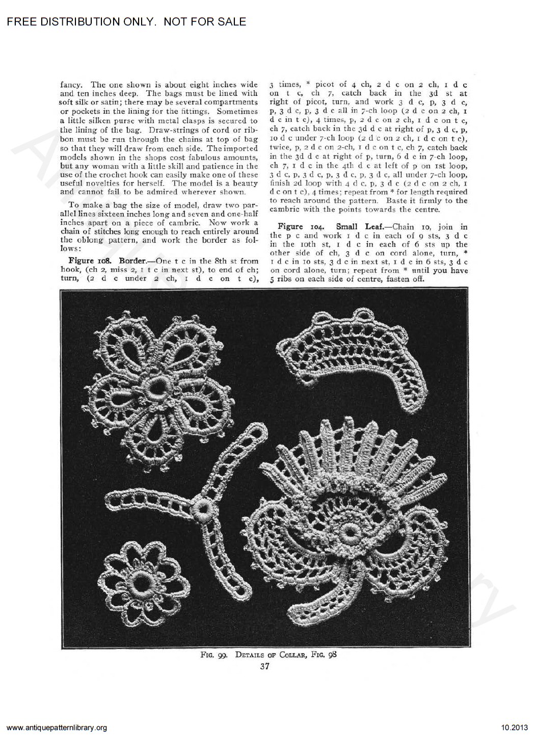 6-JA034 Priscilla Irish Crochet Book