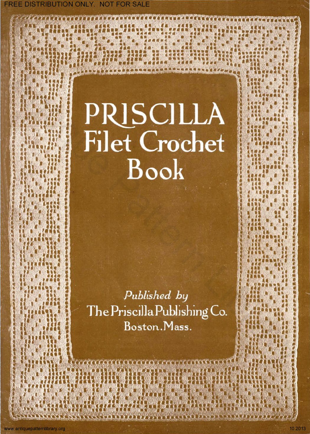 6-JA035 Priscilla Filet Crochet Book