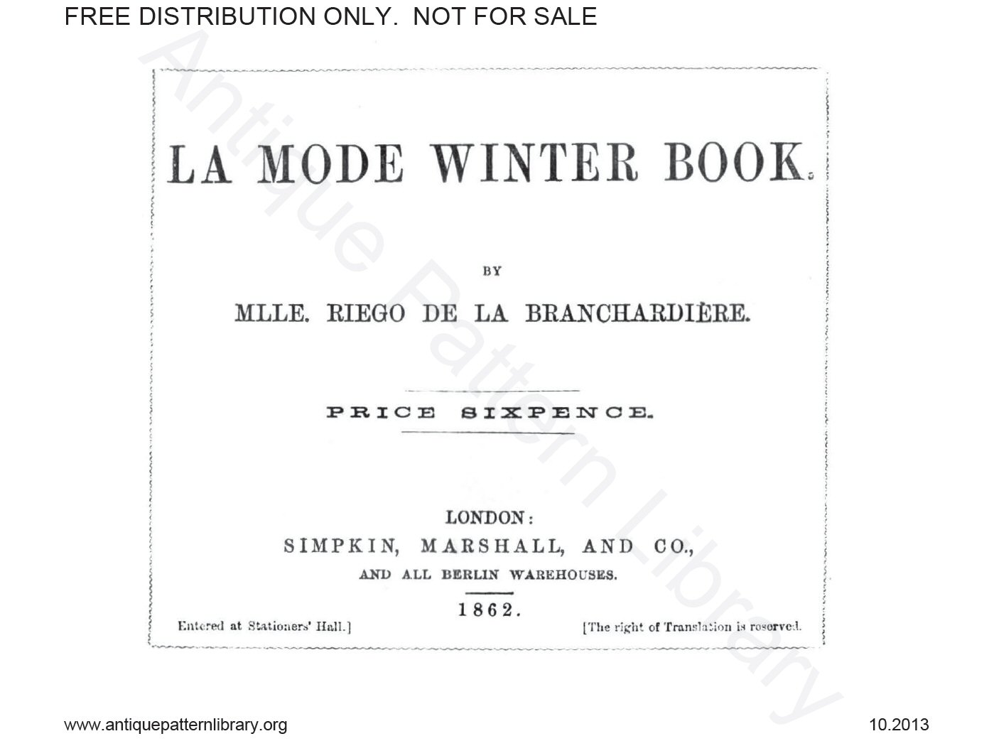 6-JA036 La Mode Winter Book.