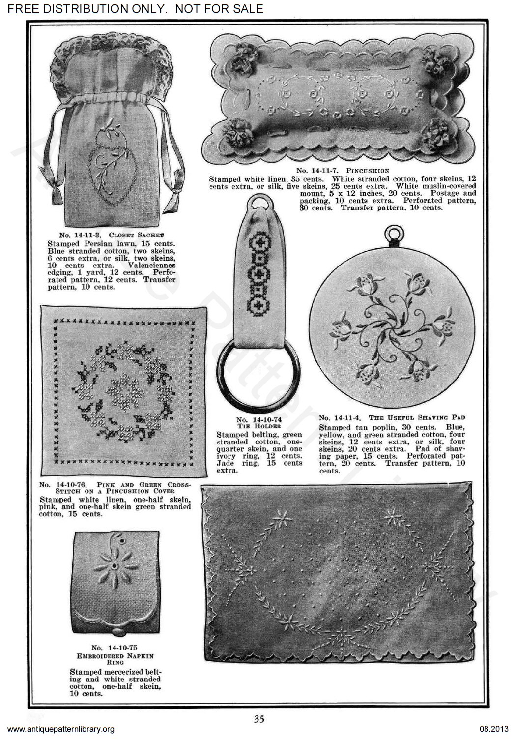 6-LP001 Priscilla Embroidery Patterns,