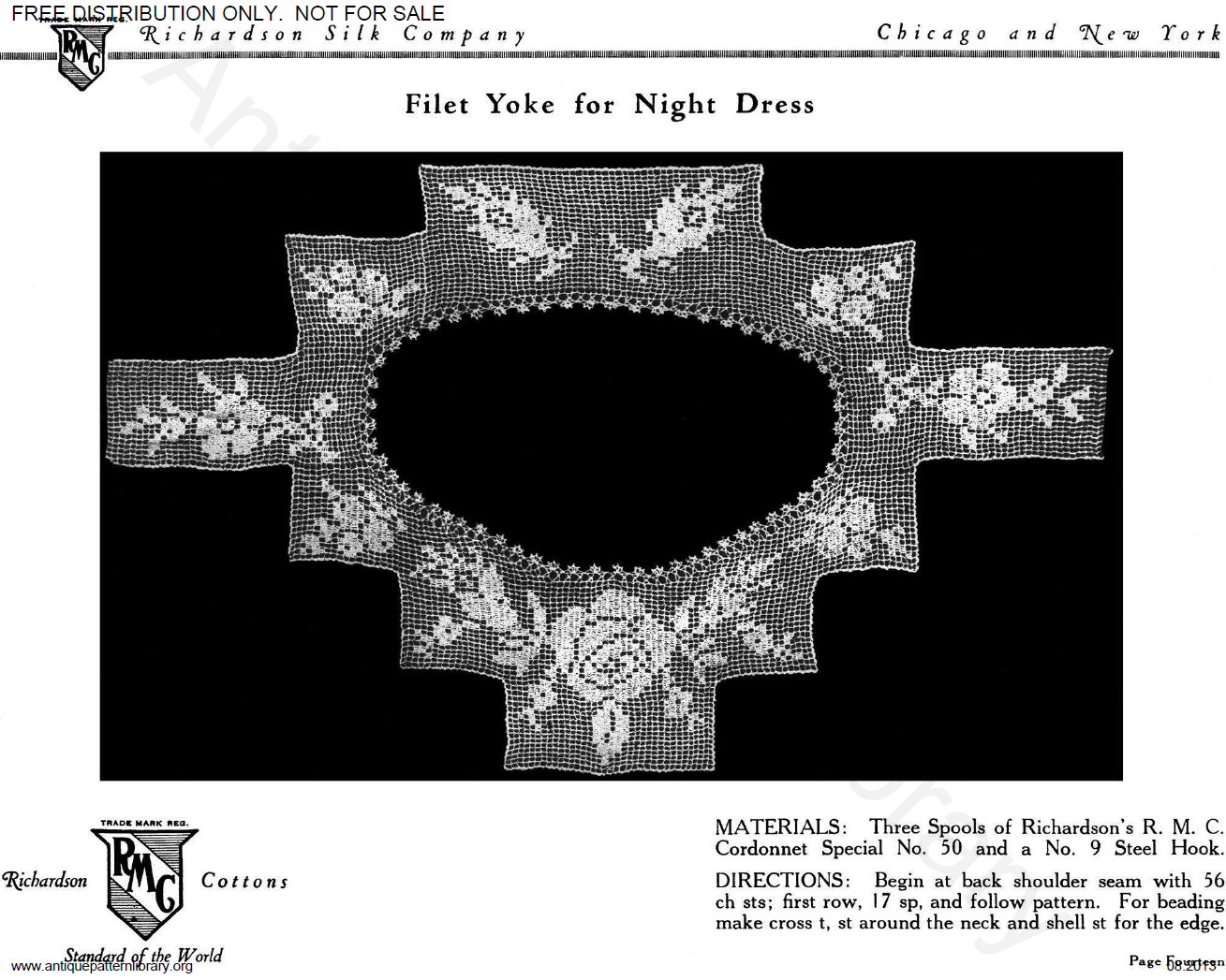 6-TA002 Richardson's Crochet Yokes