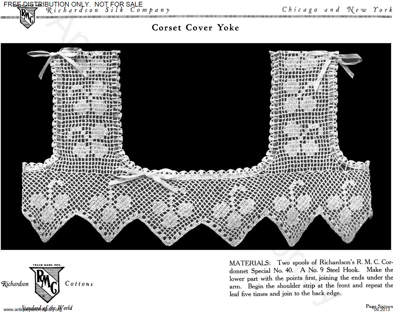 6-TA002 Richardson's Crochet Yokes