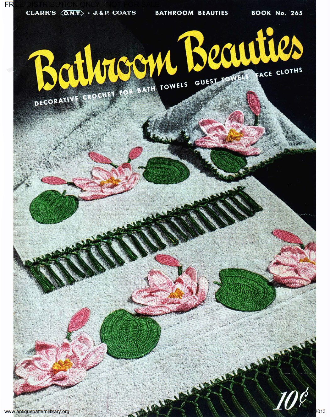 6-TA005 Clark's O.N.T. J&P Coats Bathroom Beauties Book No. 265