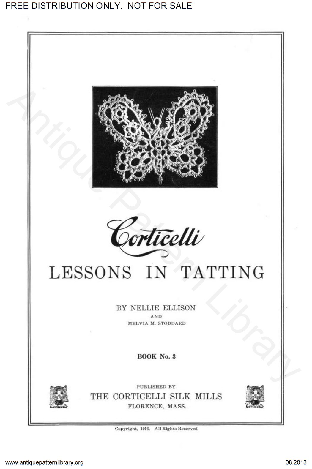 6-TA007 Corticelli Lessons in Tatting