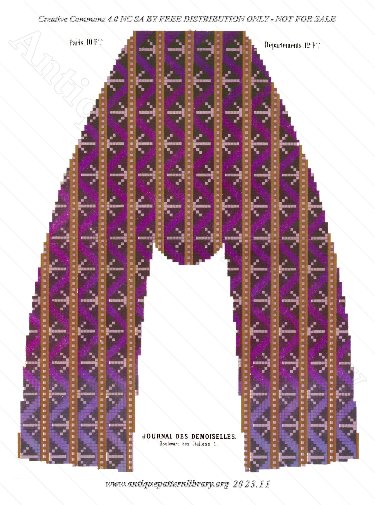 A-MH051 Slipper top repeating design