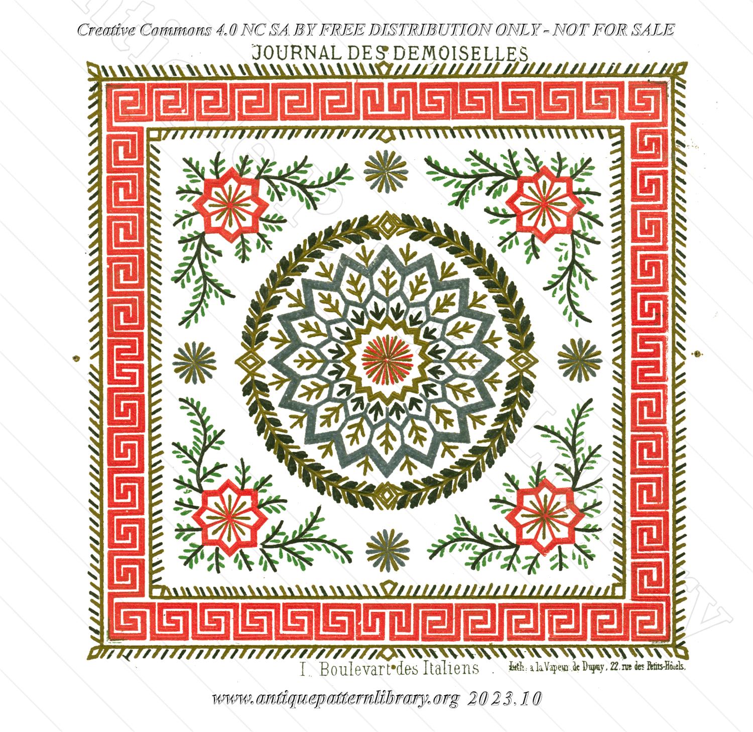 A-MH179 Square embroidery pattern