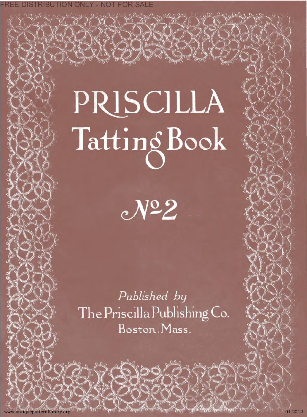 B-JA034 Priscilla Tatting Book No. 2 