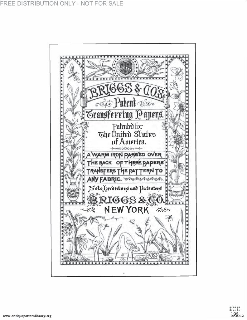 B-LP001 Briggs & Co.s Patent Transferring Papers