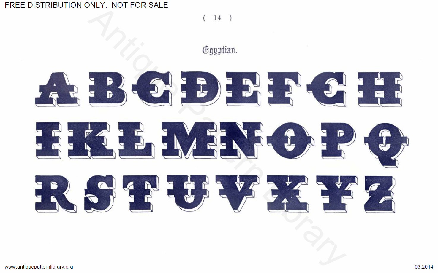 B-YS031 Delamotte, Examples of Modern Alphabets