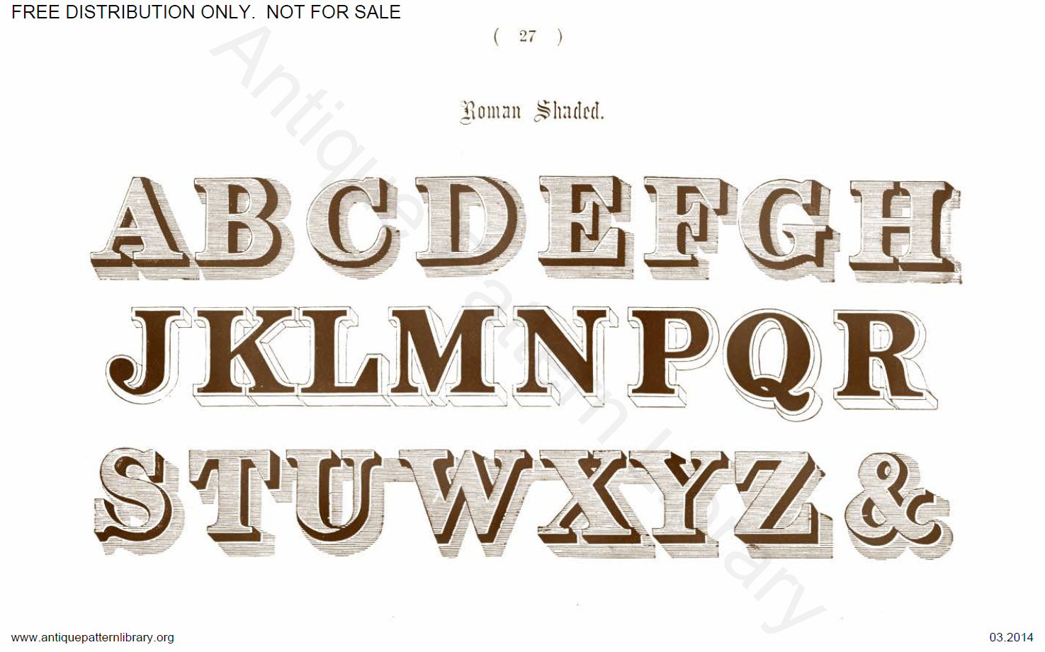 B-YS031 Delamotte, Examples of Modern Alphabets