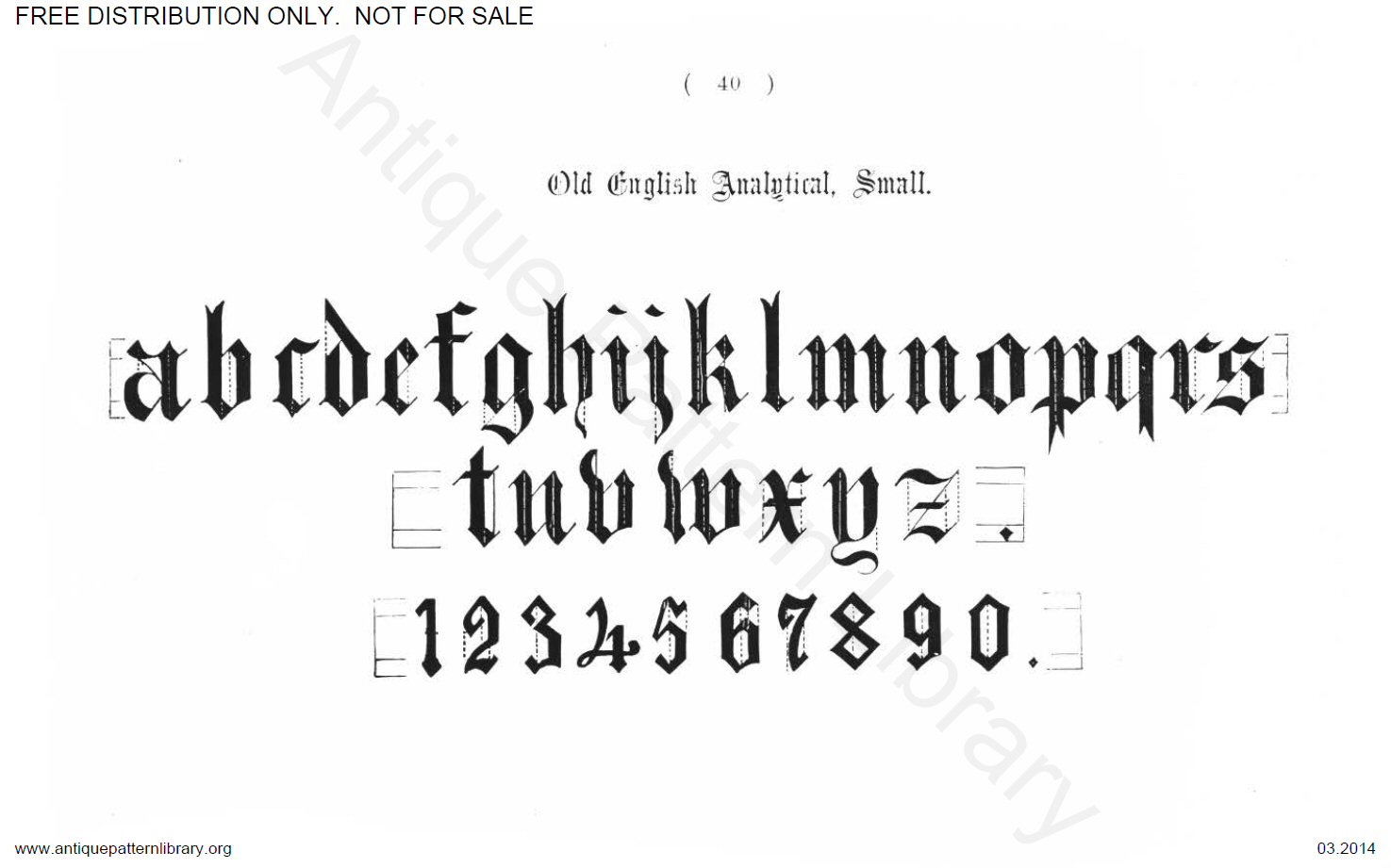 B-YS031 Delamotte, Examples of Modern Alphabets