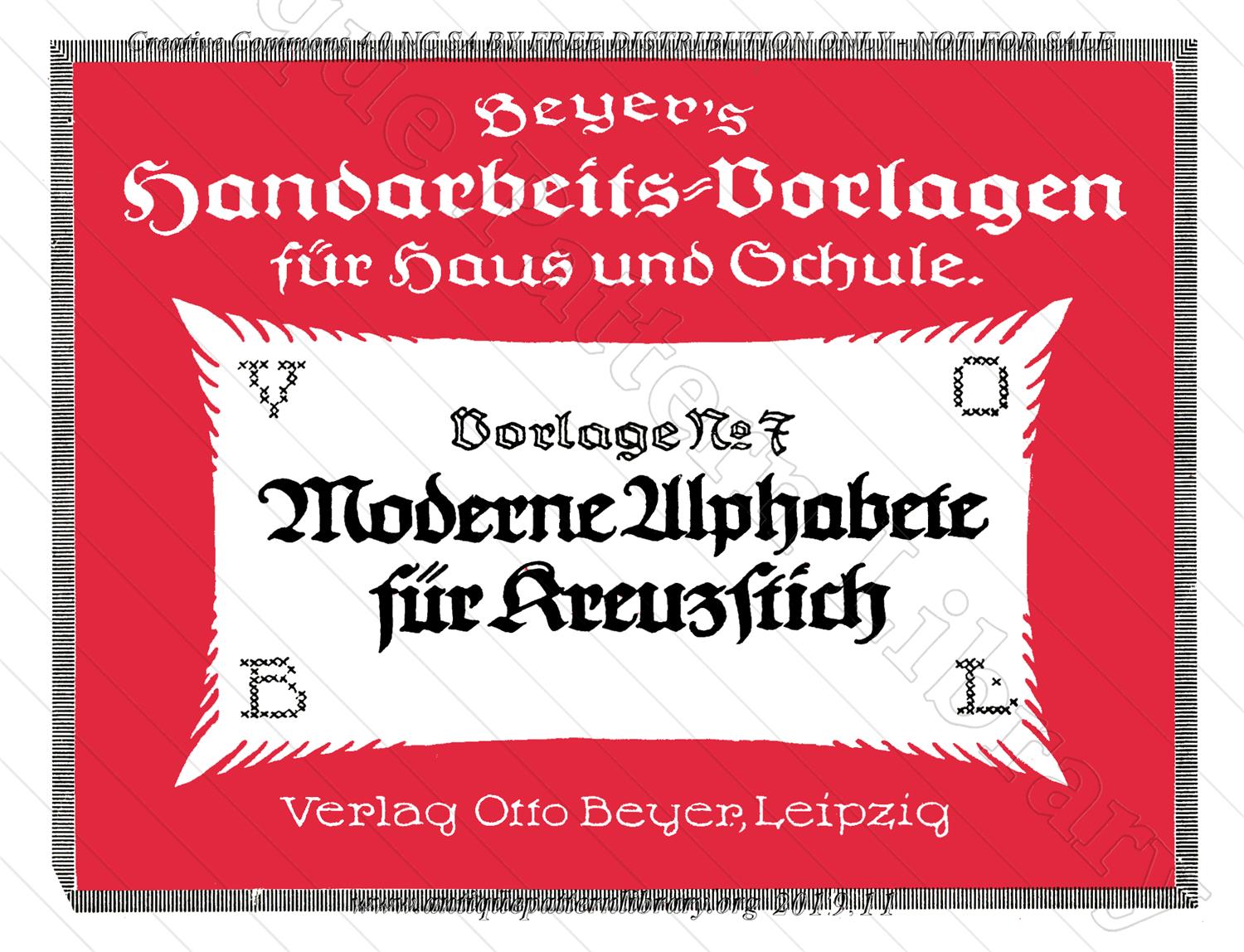 B-YS039 Moderne Alphabete fur Kreuzstich