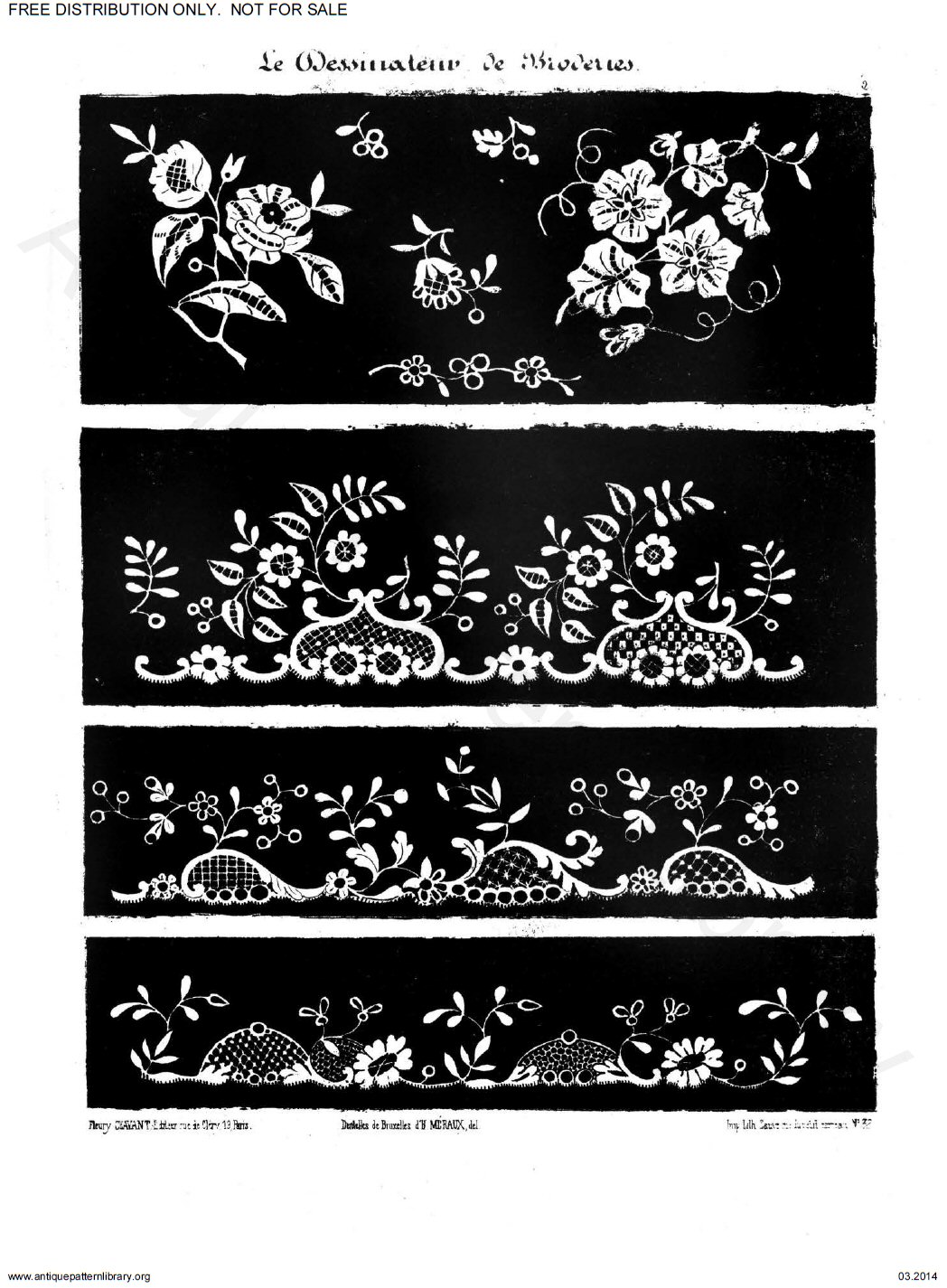 B-YS041 Le Dessinateur de Broderies